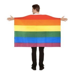 Gay Pride Carnival Multi Coloured Flag Cape