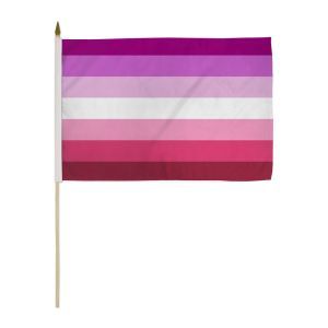 Lesbian Stick Flag (12" X 18")
