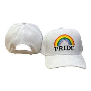 Rainbow Pride Embroidered Adjustable Baseball Hat