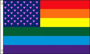 American USA Rainbow Glory Flag (3' X 5')