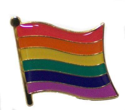 Rainbow Flag Enamel Lapel Pin